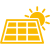 icone panneaux photovoltaïques